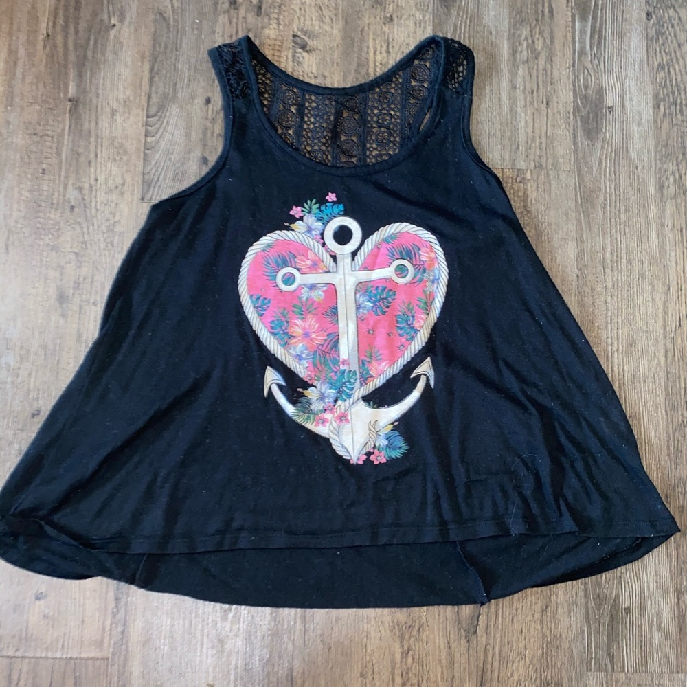 Black tank top